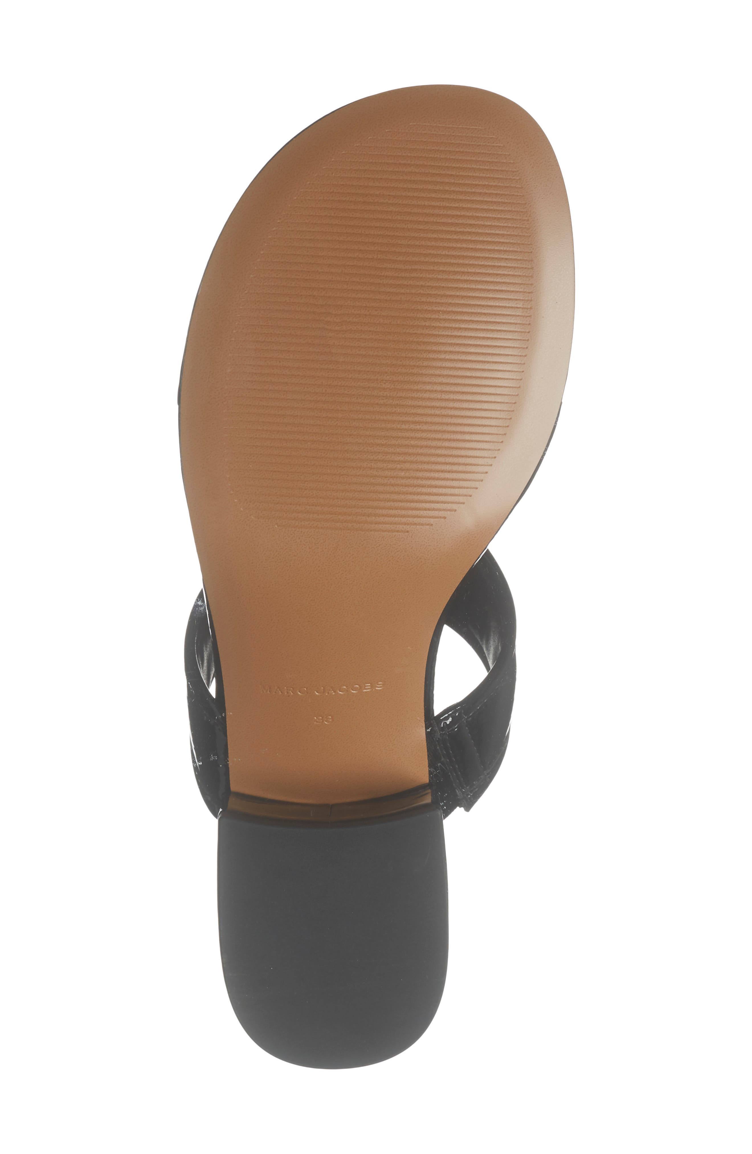 The Turnlock Heel T-Sandal, Alternate, color, BLACK
