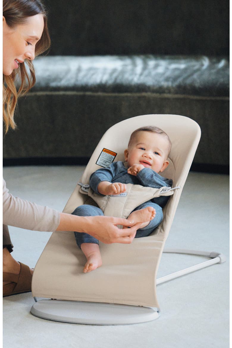Bouncer Bliss Convertible Quilted Baby Bouncer, Alternate, color, LIGHT BEIGE
