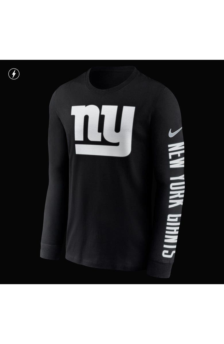 Nike Men's Nike Black New York Giants RFLCTV Name and Logo T-Shirt, Alternate, color, 