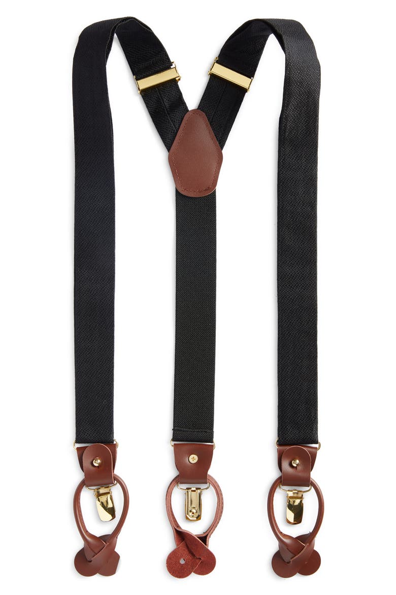 Silk Suspenders, Main, color, BLACK