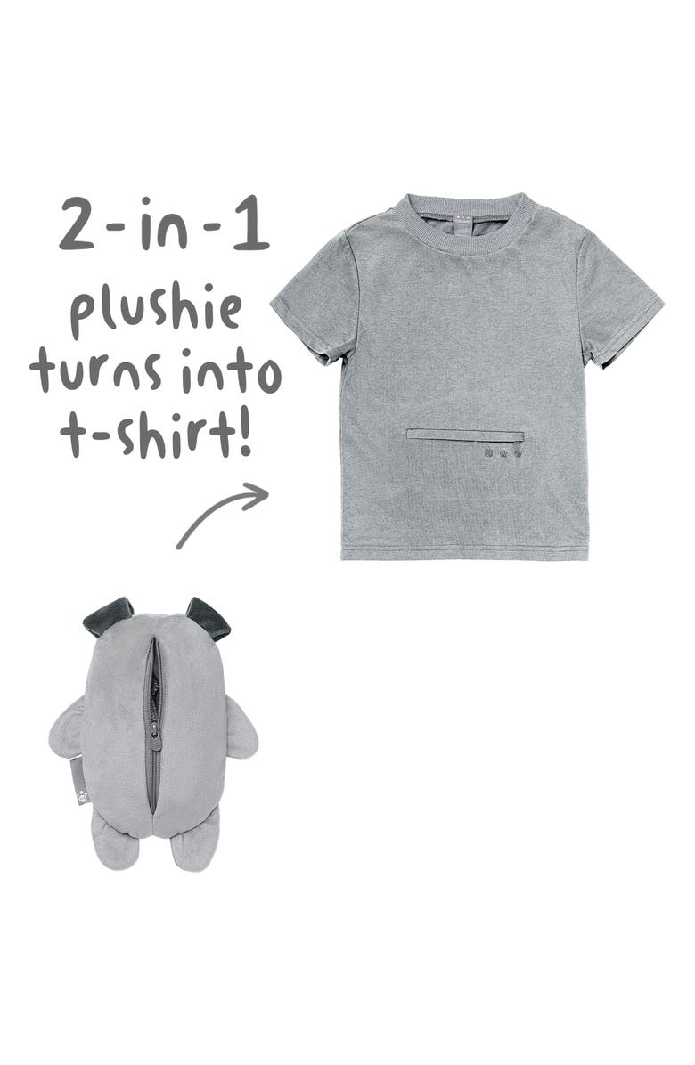 Cubcoats Pimm the Puppy 2-in-1 Stuffed Animal T-Shirt, Alternate, color, 