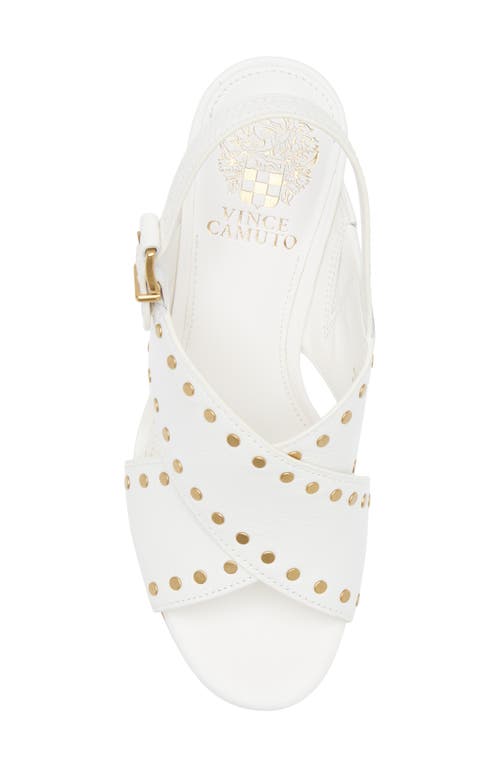 Vince Camuto Ellna Platform Wedge Sandal In White