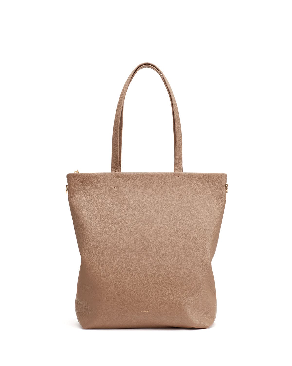 Cuyana Tall Easy Zipper Tote, Main, color, Cappuccino