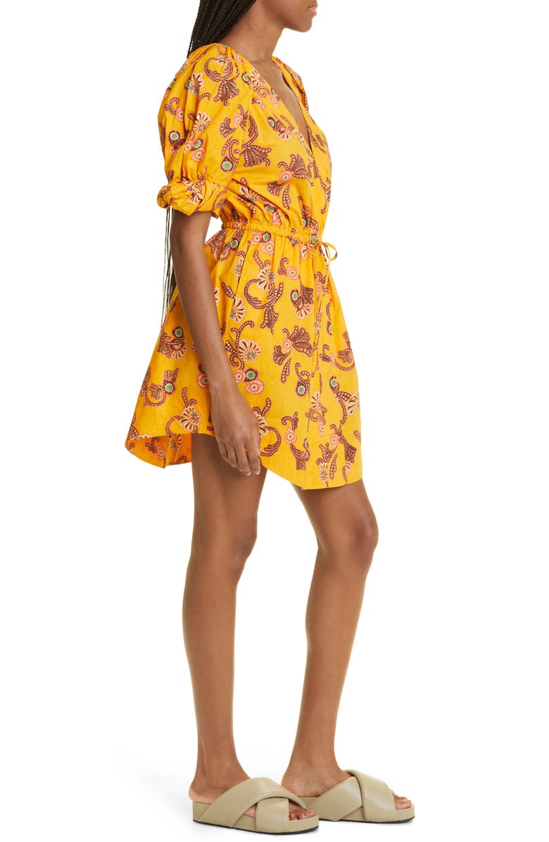 A.L.C. Mia Floral Print Cotton Minidress, Alternate, color,