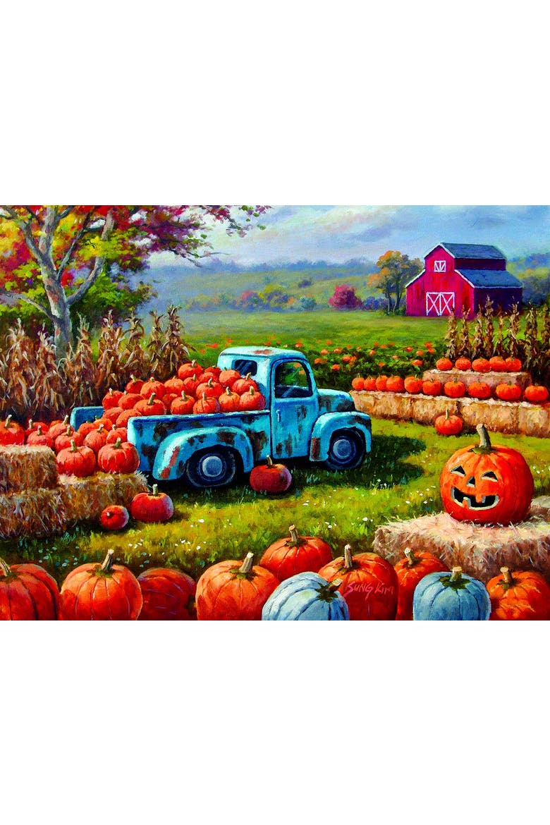 Pumpkin Farm Festival 300 piece Jigsaw Puzzle for Adults, Alternate, color, Multicolor