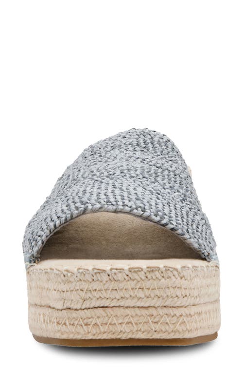 Anne Klein Cruz Platform Wedge Sandal In Light Blue
