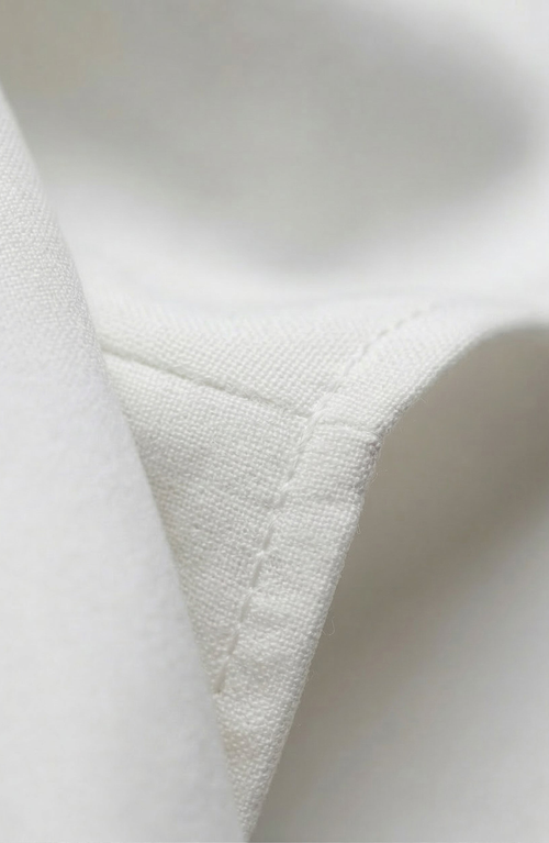 Modenaire Structured Cap Sleeve Peplum Top In White
