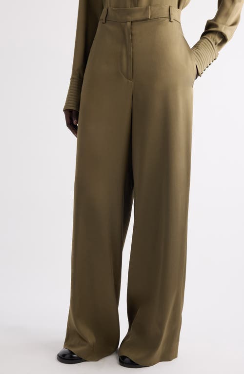 Dries Van Noten Penn Wide Leg Pants In Green
