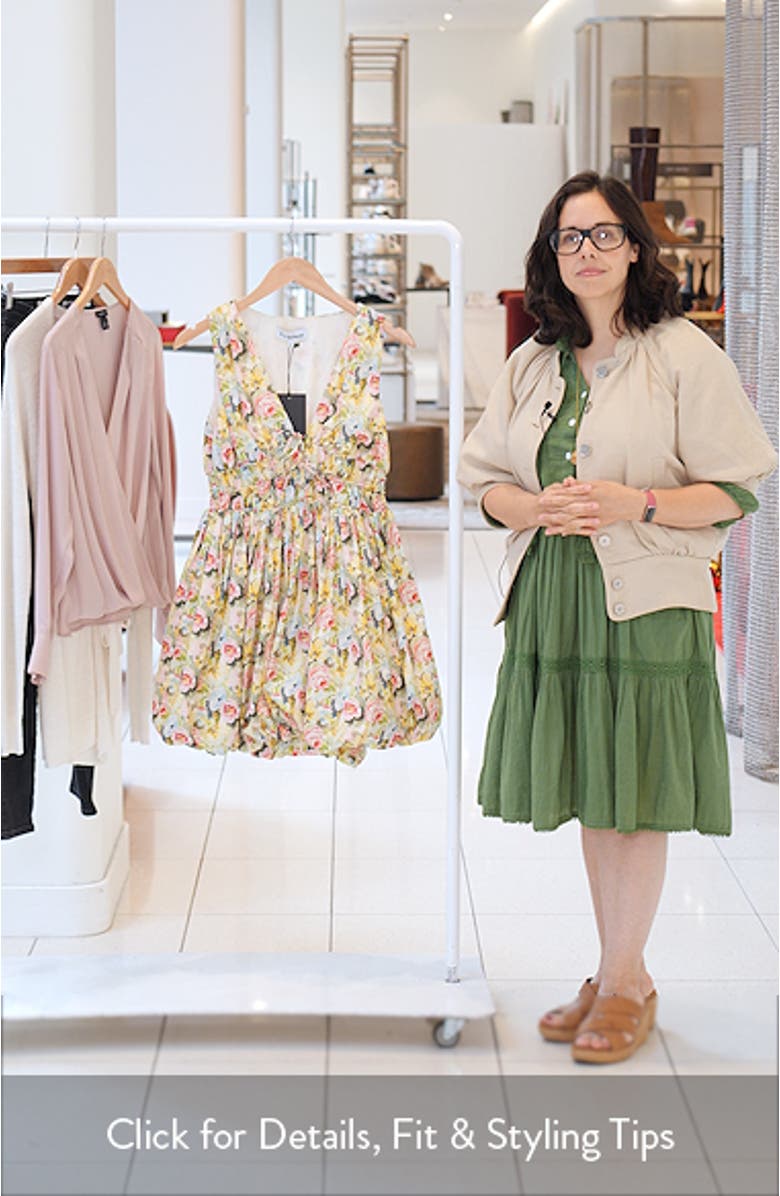 Cairo Bubble Hem Minidress, sales video thumbnail