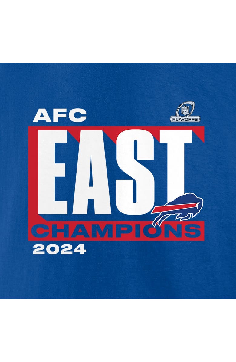 FANATICS Men's Fanatics Royal Buffalo Bills 2024 AFC East Division Champions Conquer T-Shirt, Alternate, color, 