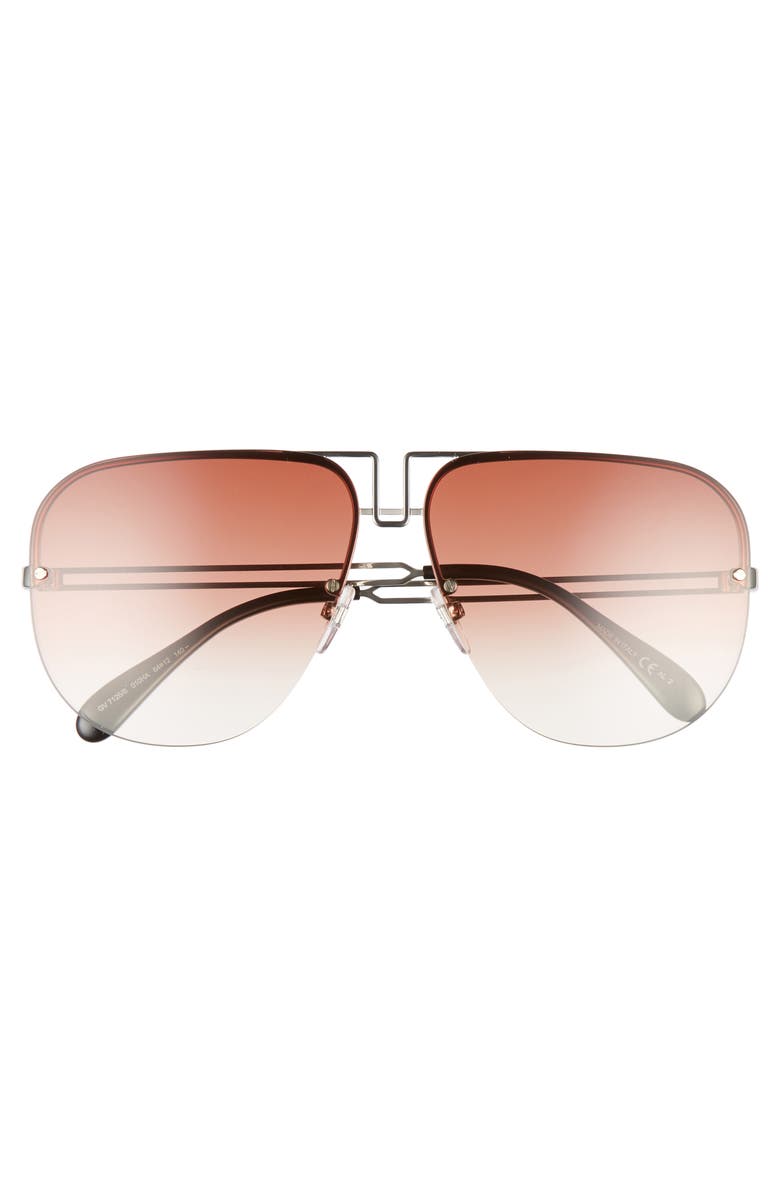 Givenchy 64mm Oversize Aviator Sunglasses, Alternate, color, 