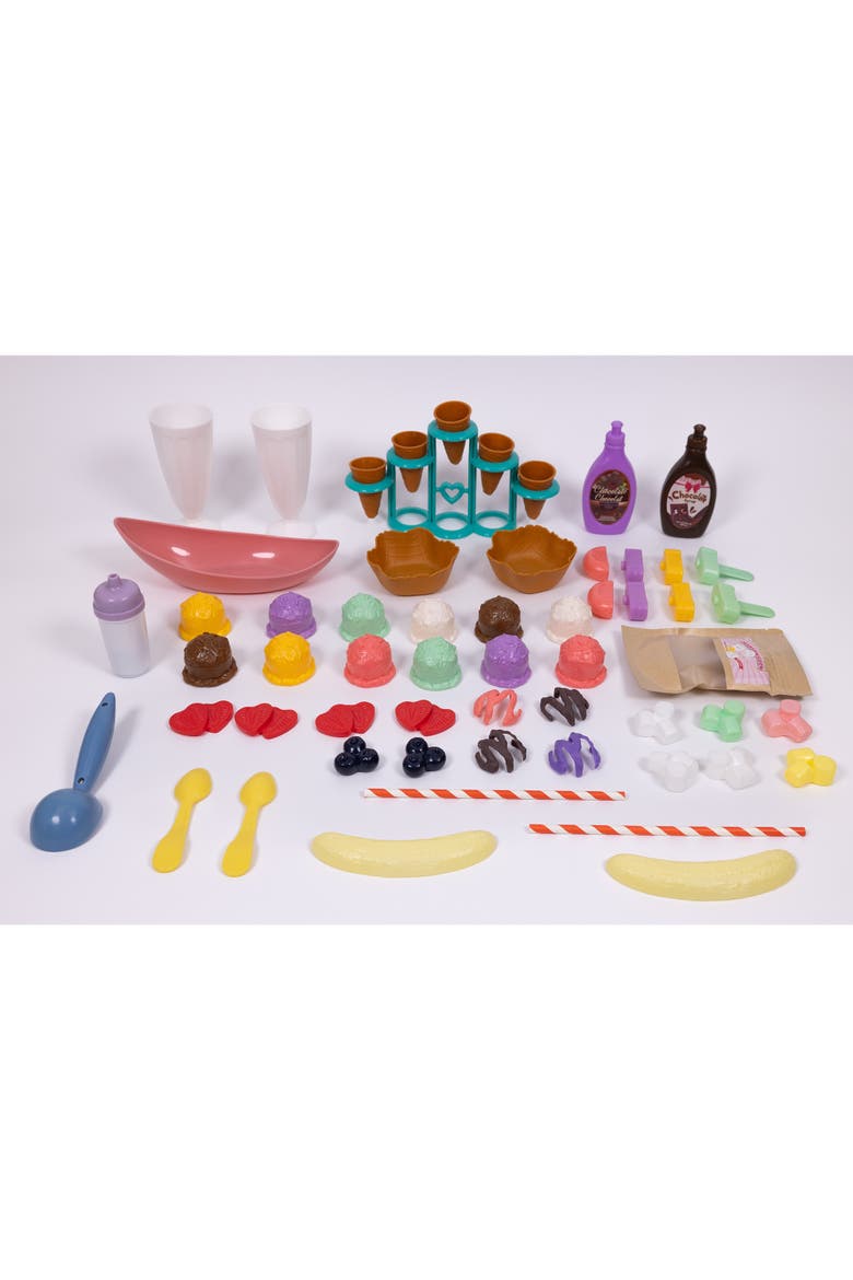 Ice Cream Waffle Set 56Pc Toy 3+, Alternate, color, Multicolored