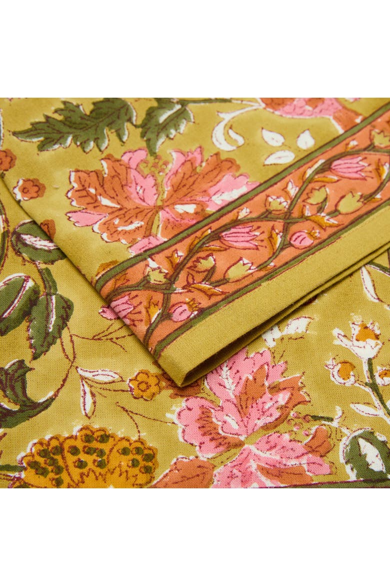 Damaris Napkins - Set of 4, Alternate, color, Pink, Mustard 20" x 20"