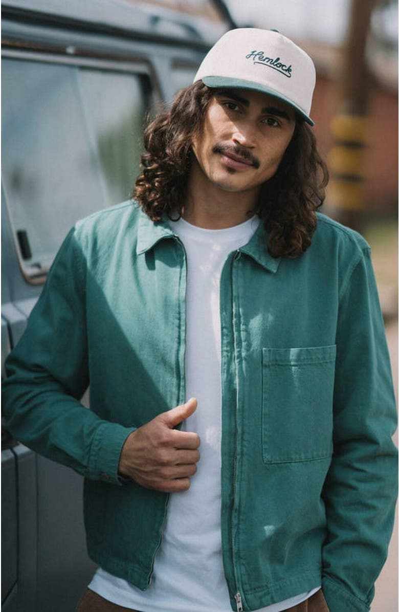 Hemlock Wesley 5 Panel Hat, Alternate, color, Emerald