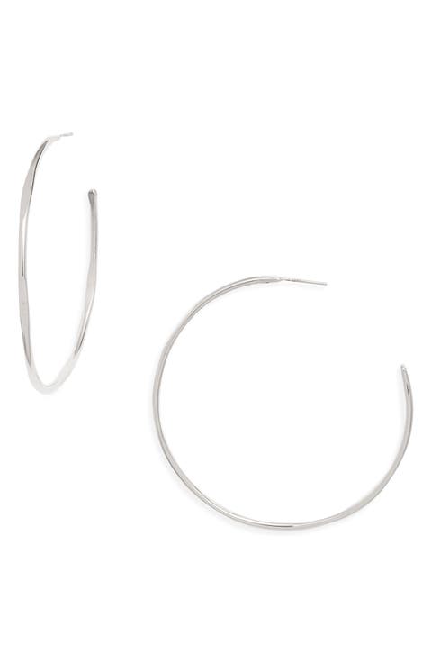 Large Loom Hoop Earrings