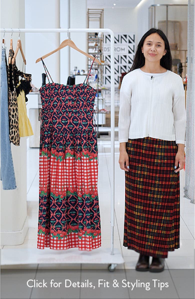 Kelia Cherry Pie Cotton Sundress, sales video thumbnail