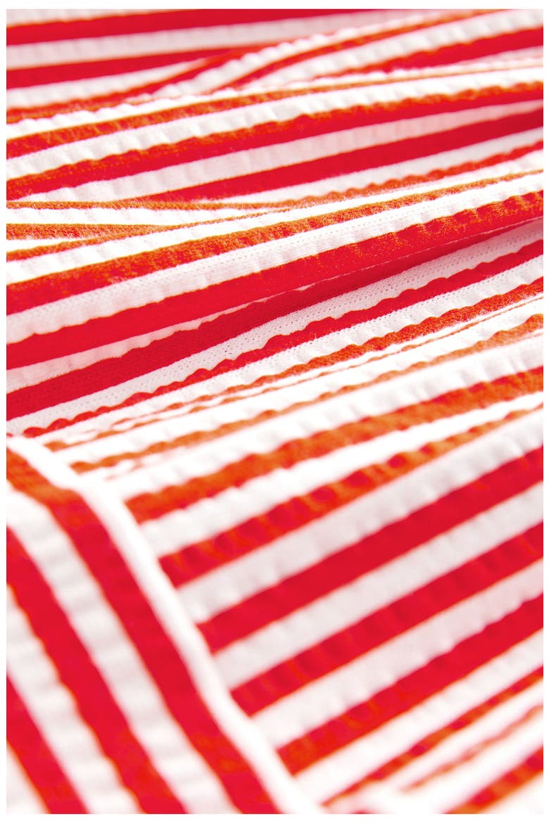 Stripe Tiered Cotton Maxi Skirt, Alternate, color, WHITE/ RED