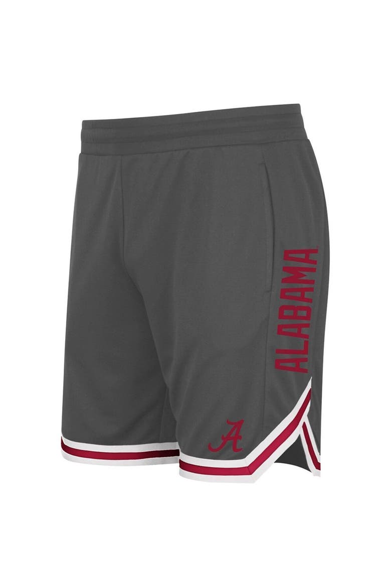 Men's Colosseum Charcoal Alabama Crimson Tide Continuity Shorts, Main, color, Charcoal