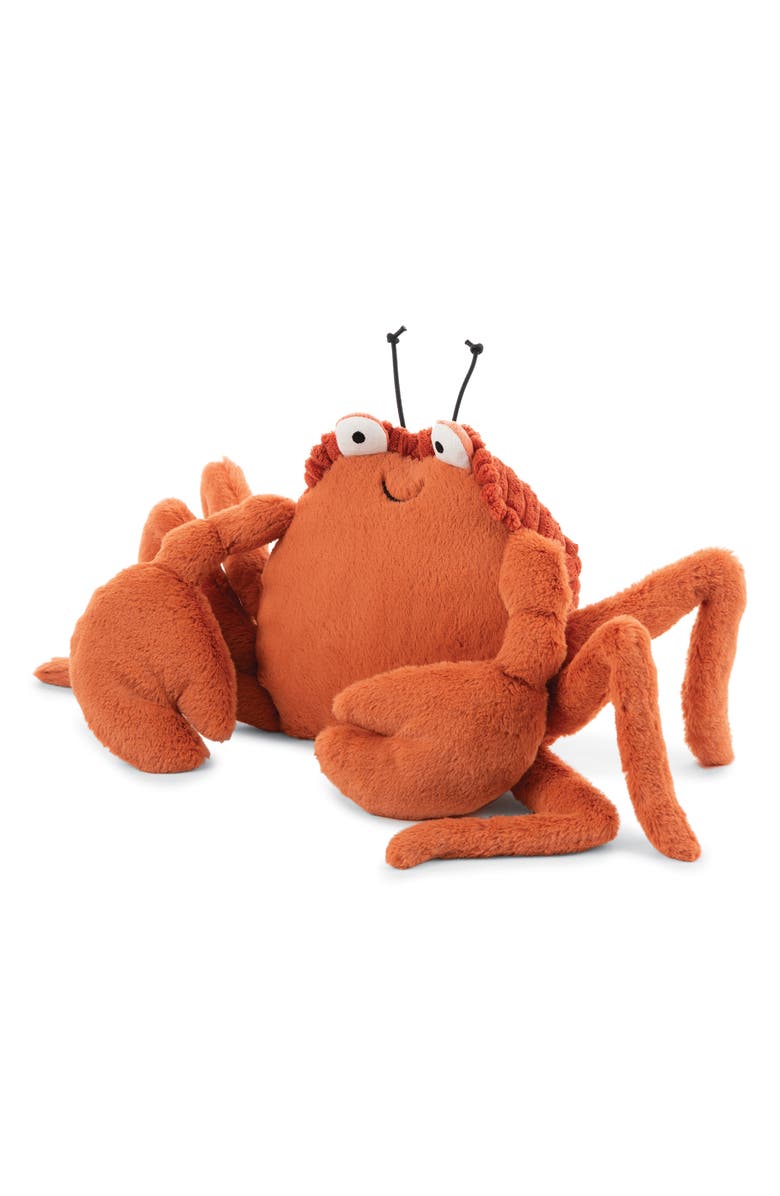 Jellycat Crispin Crab Stuffed Animal, Main, color, 