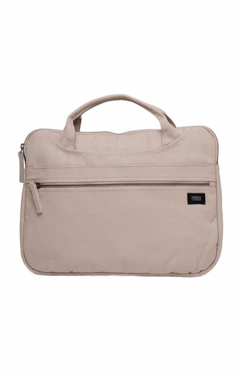 Organic Cotton Laptop Sleeve With Handles
