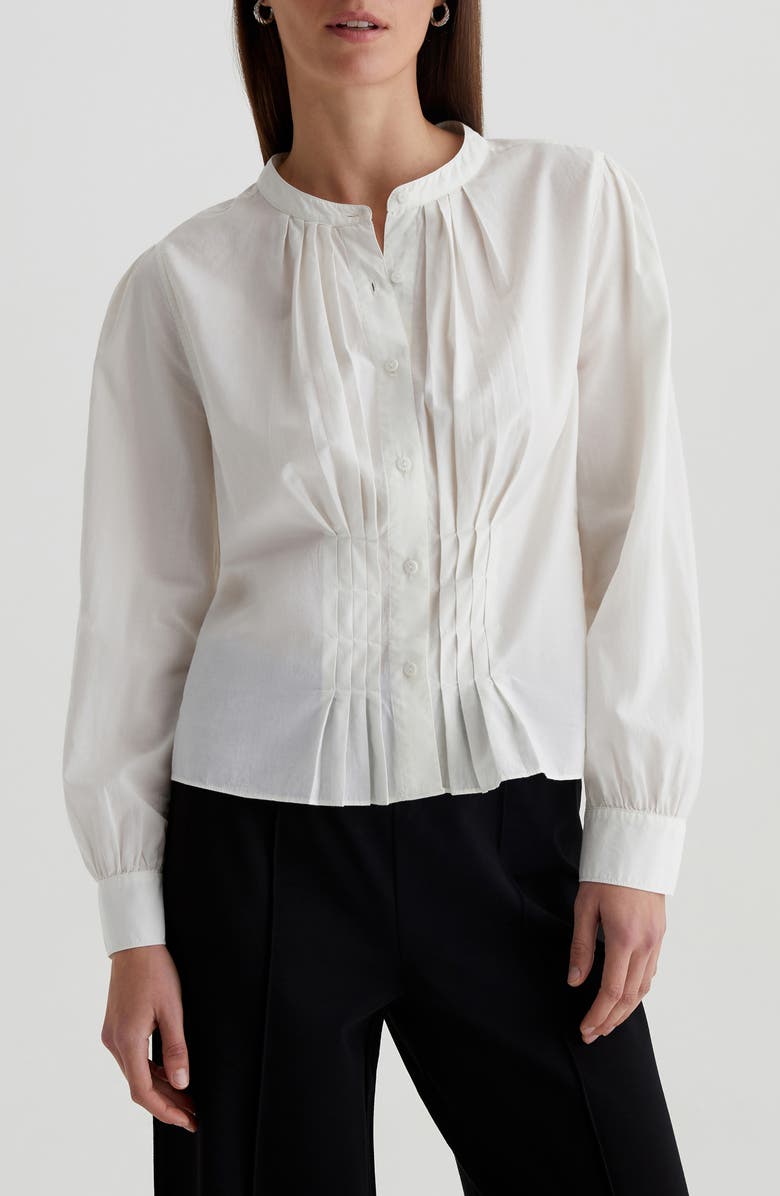 AG Adalyn Pleated Shirt, Main, color,