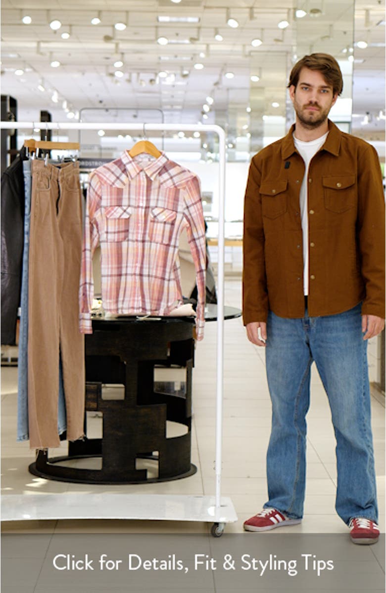 Plaid Gauzy Button-Up Shirt, sales video thumbnail