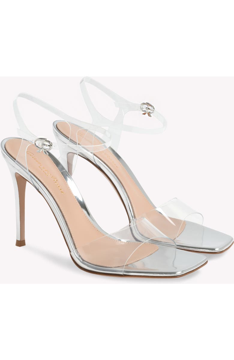 Gianvito Rossi Cher Sandal, Alternate, color, Metallic Silver Tpu