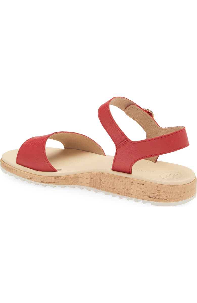 Paul Green Tippi Ankle Strap Platform Wedge Sandal, Alternate, color, Salsa Leather