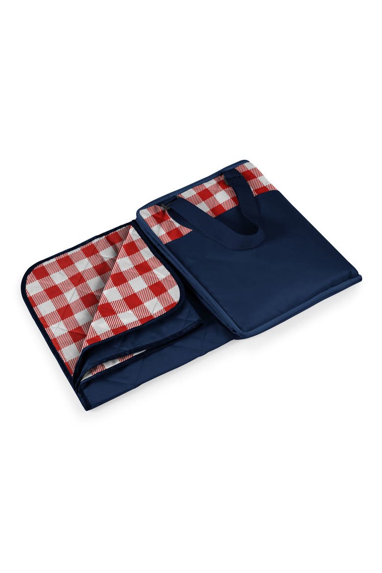 Vista Outdoor Picnic Blanket & Tote, Main, color, RED/ WHITE GINGHAM/ NAVY