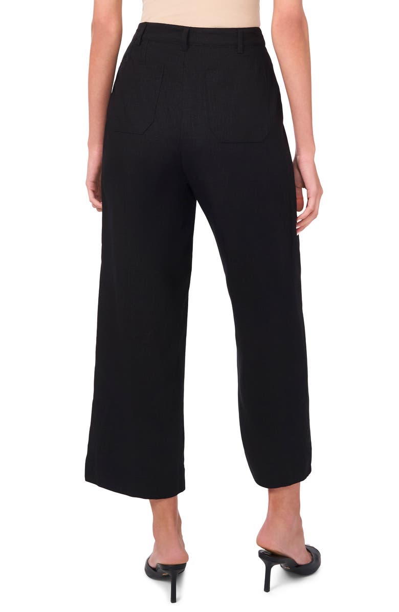 Halogen<sup>®</sup> Patch Pocket Ankle Crop Pants, Alternate, color, Rich Black