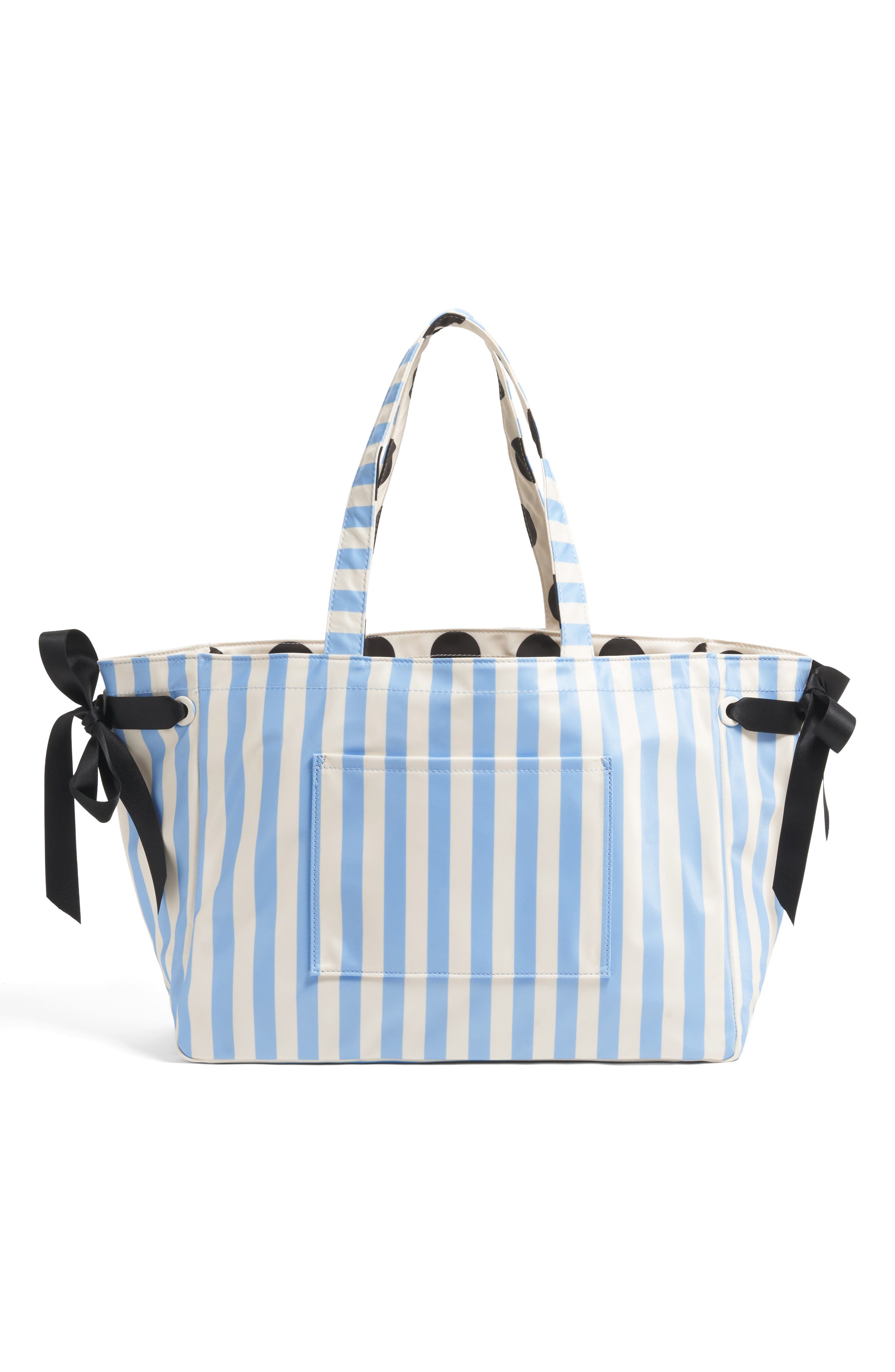 Stoney Clover Lane Medium Everything Reversible Tote, Alternate, color, Periwinkle Stripes