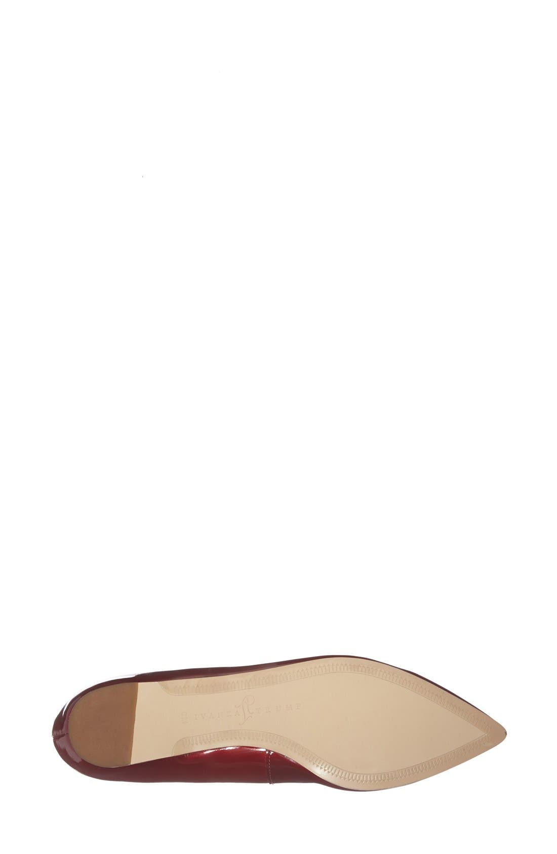 'Chic' Flat, Alternate, color, RED PATENT