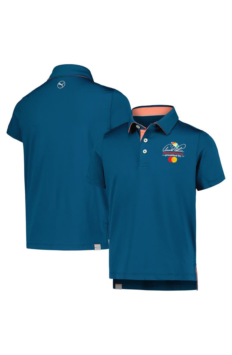 PUMA Youth Puma Teal Arnold Palmer Invitational Brigade MATTR Polo, Main, color, 