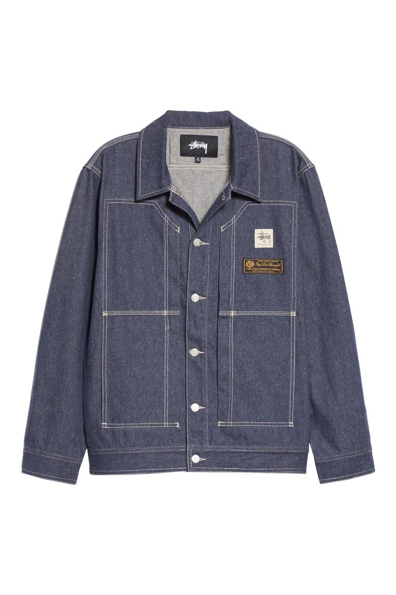 x Stüssy Denim Jacket, Main, color, BLUE DENIM