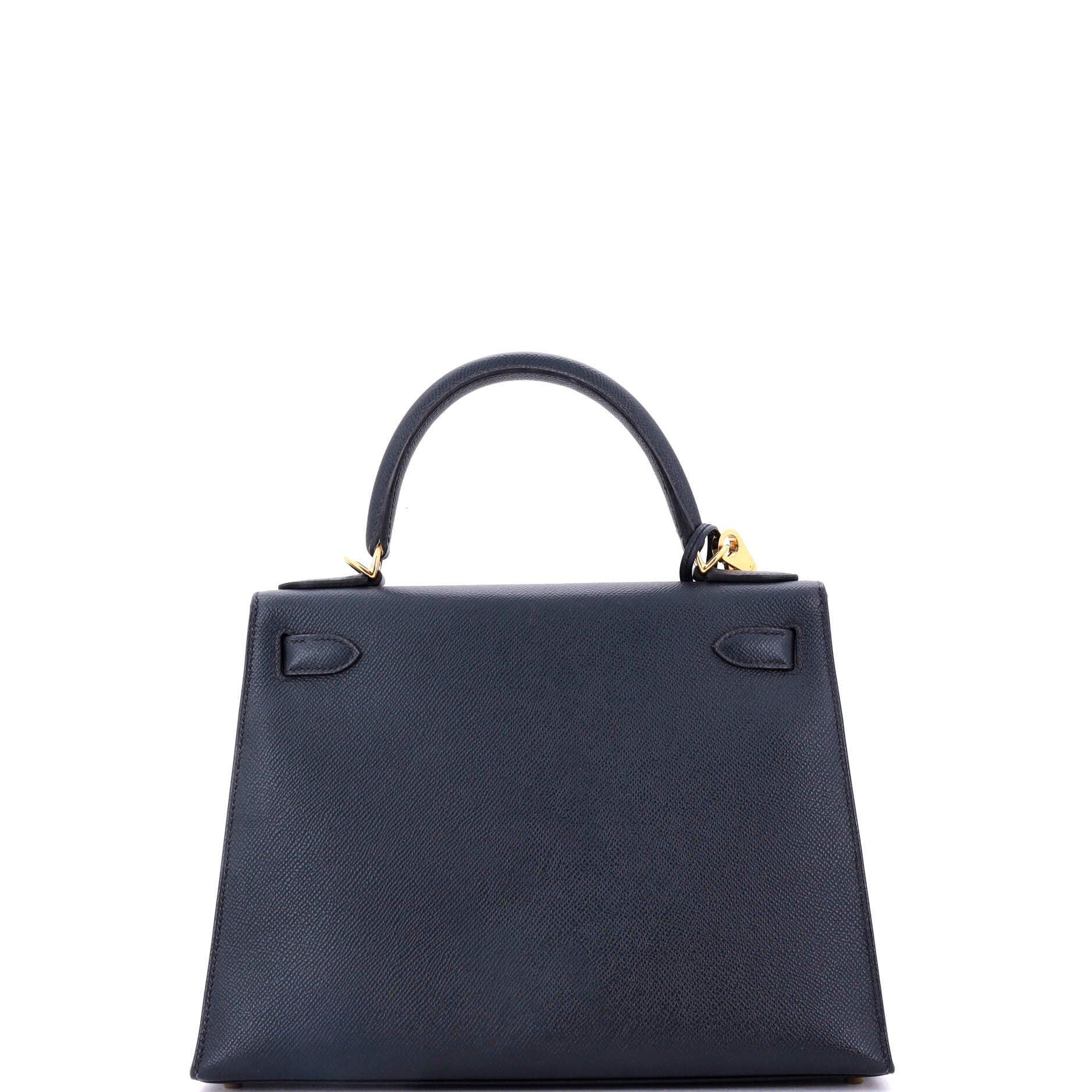 Pre-Owned Hermes Kelly Handbag Black Epsom with Gold Hardware 28, Alternate, color, Noir