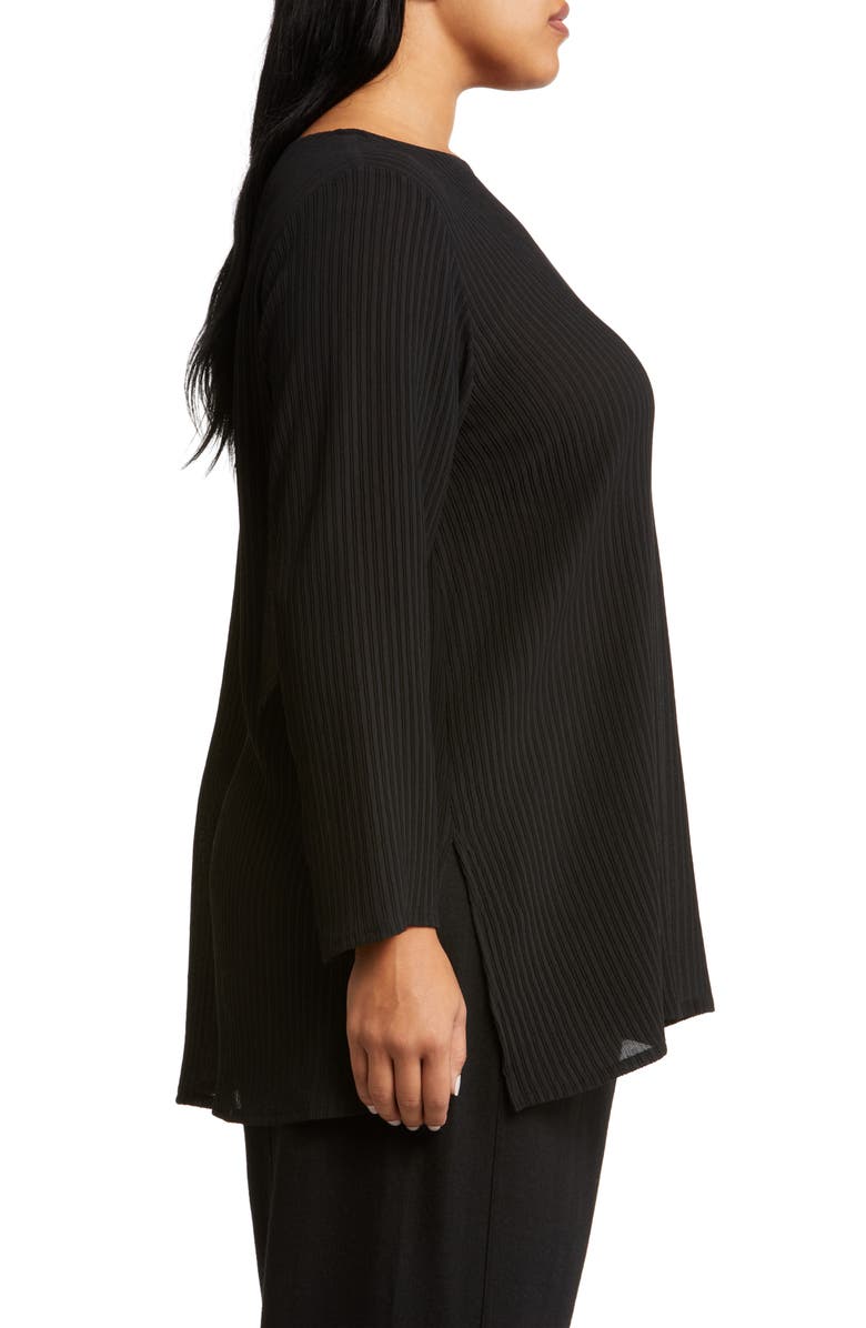 Eileen Fisher Bateau Neck Silk Tunic, Alternate, color,