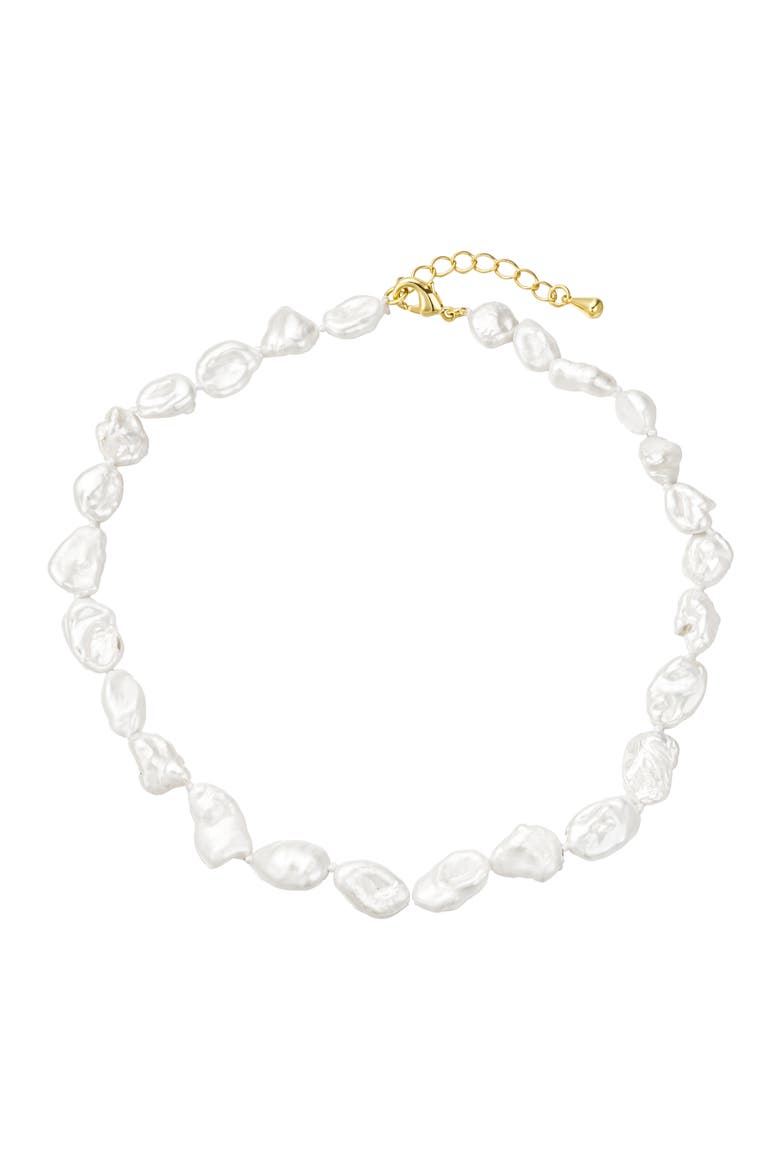 Sea Breeze Freshwater Pearl Choker, Main, color, Gold