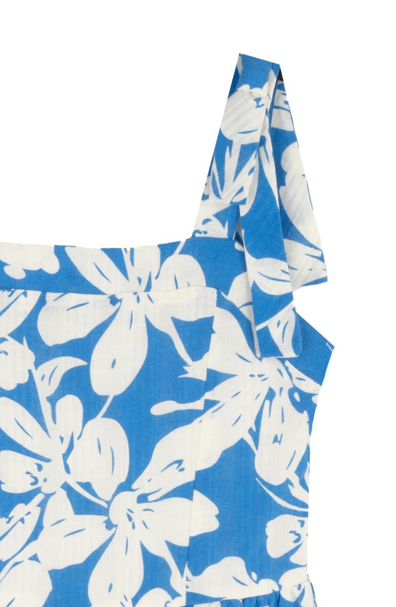 Rare Editions Kids' Floral Tiered Maxi Dress, Alternate, color, Blue