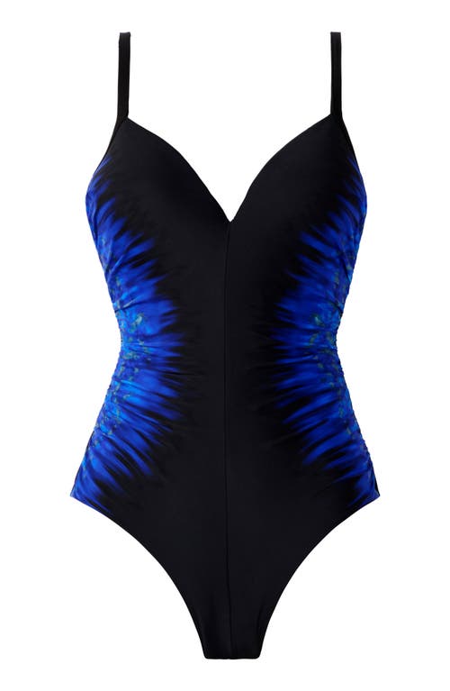 Shop Miraclesuit ® Paka Mayan Temptation One-piece Swimsuit In Blue/black