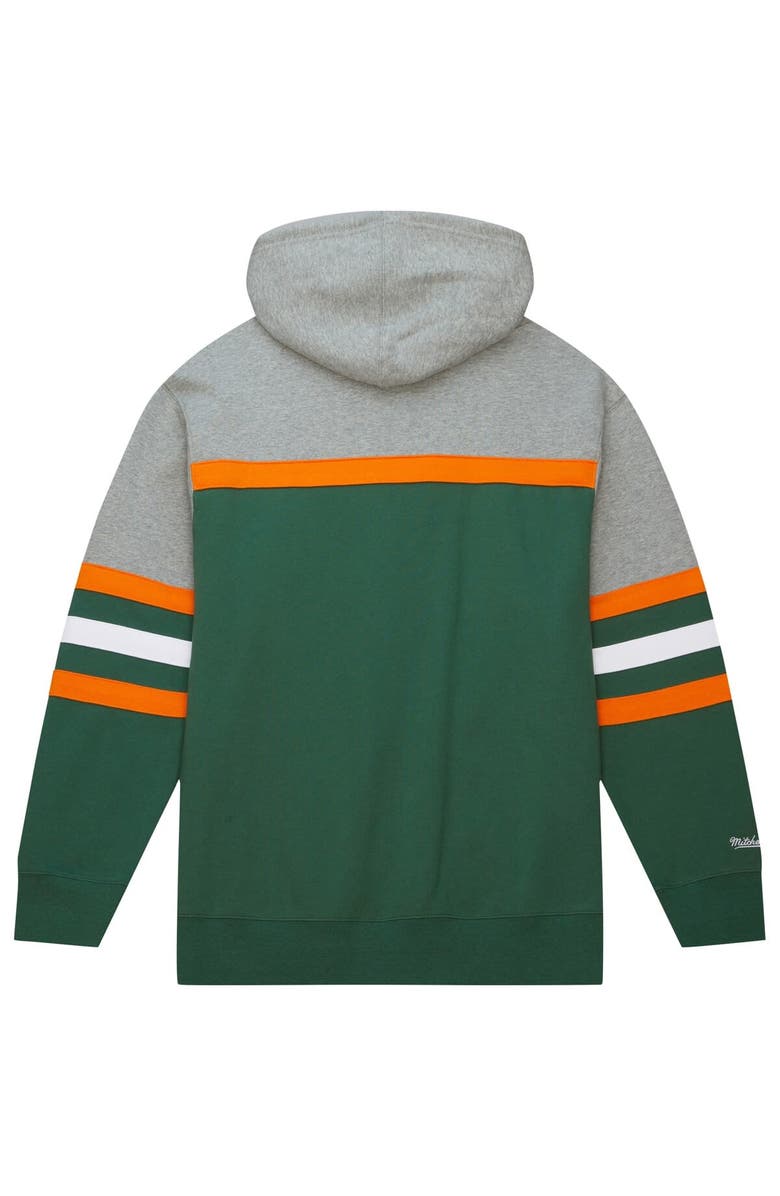Mitchell & Ness Men's Mitchell & Ness Green Florida A&M Rattlers Head Coach Pullover Hoodie, Alternate, color, Green