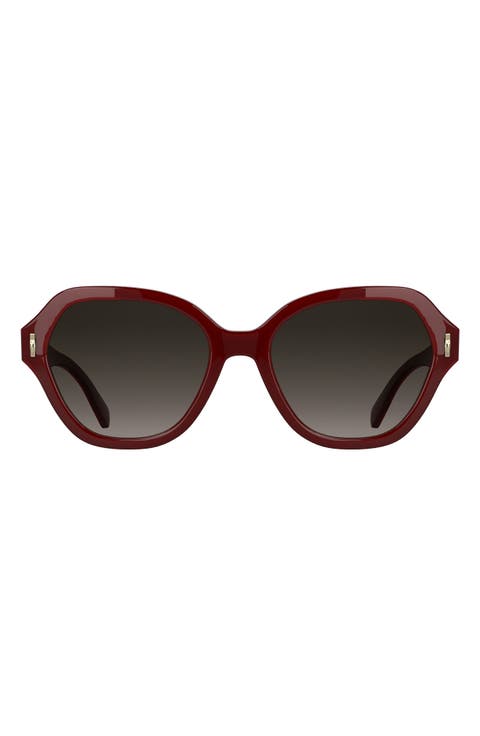 Roseau 56mm Gradient Modified Rectangular Sunglasses