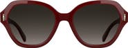 Longchamp Roseau 56mm Gradient Modified Rectangular Sunglasses