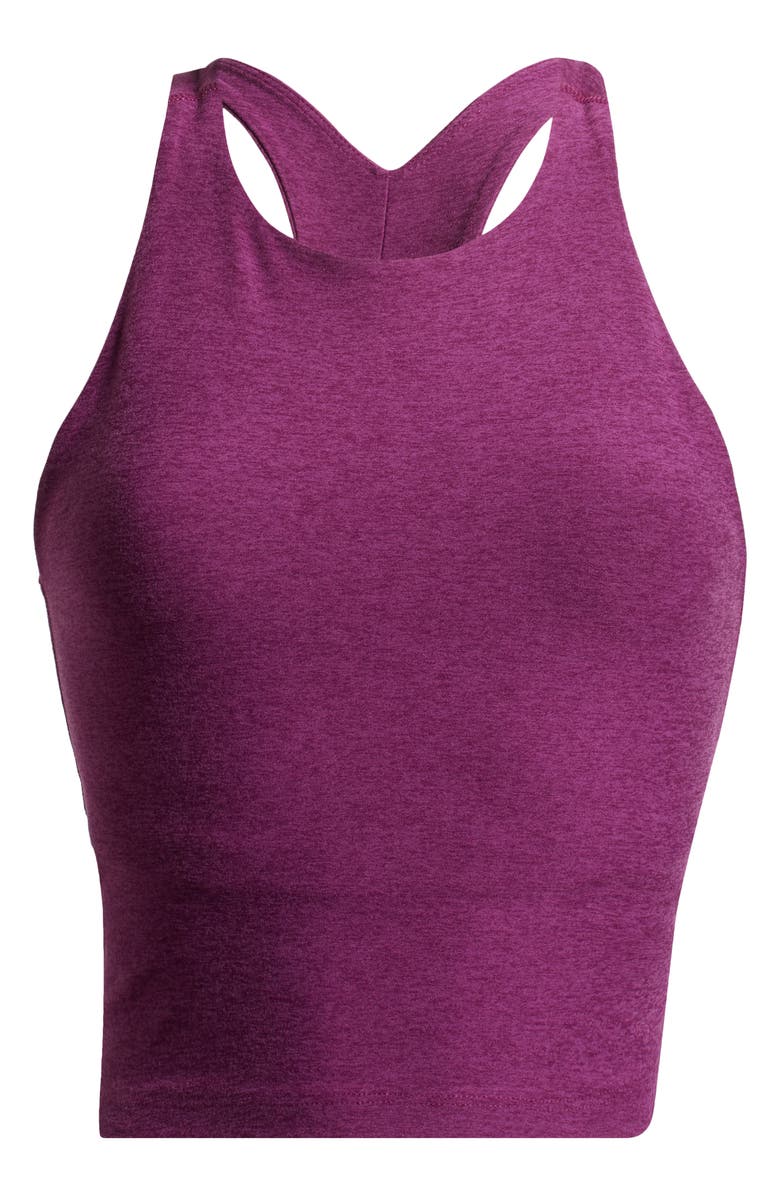 Beyond Yoga Spacedye Refocus Racerback Crop Tank, Alternate, color, Aubergine-Beet