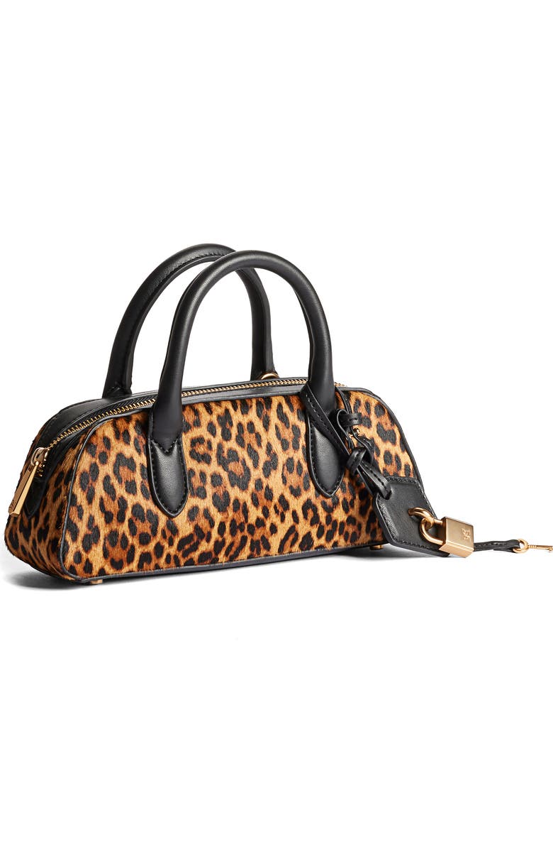 Sam Edelman Micro Nori Genuine Calf Hair Bowler Satchel, Alternate, color, Brown Calf Hair