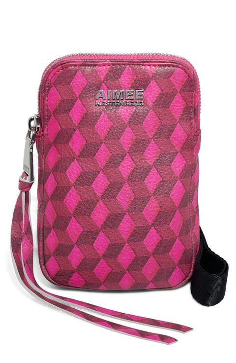 KESTENBERG Capri Quilted Leather Crossbody Phone Bag