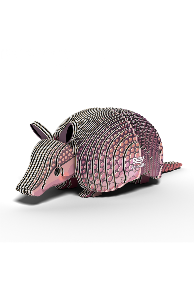 Armadillo 3D Puzzle, Alternate, color, No Color