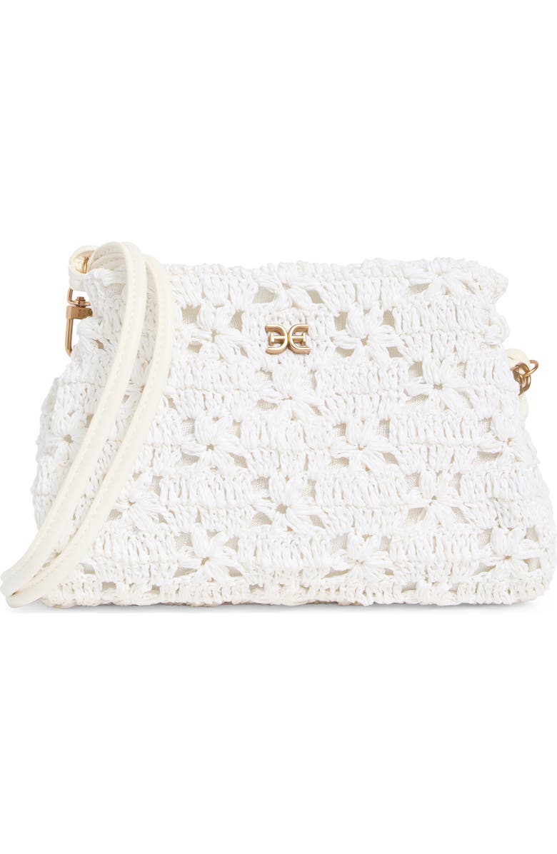 Sam Edelman Layla Floral Raffia Shoulder Bag, Main, color,