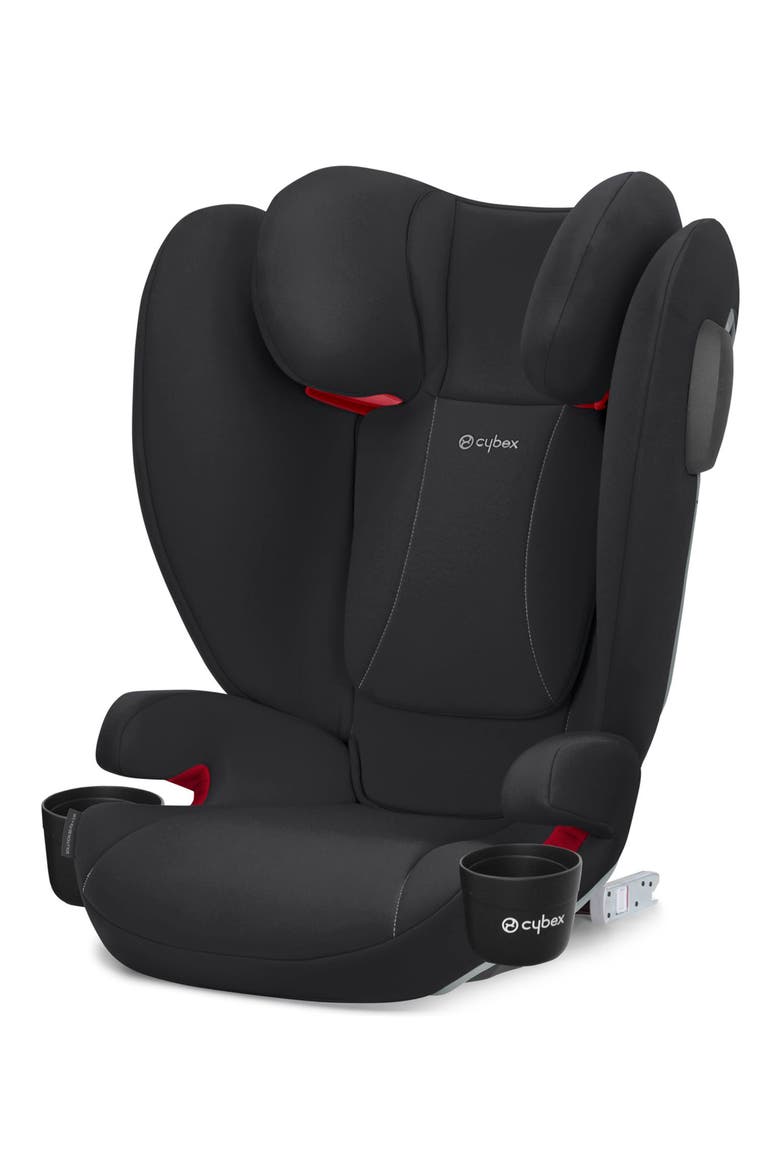 Solution B2-Fix+ Lux Booster Seat, Main, color, VOLCANO BLACK