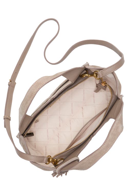 Vince Camuto Aleah Suede Tote In Neutral