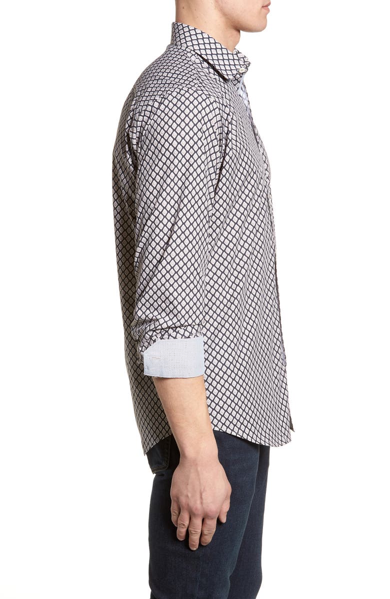 Bugatchi Classic Fit Woven Sport Shirt, Alternate, color, 